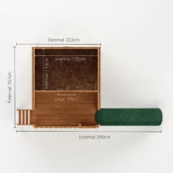 Mercia Honeysuckle Playhouse With Tower And Slide -Garantia Store 12806775 1904949338447869