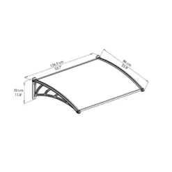 Palram - Canopia Canopy Neo 1350 Grey Twinwall -Garantia Store 12807312 1234833218003766
