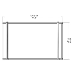 Palram - Canopia Canopy Neo 1350 Grey Twinwall -Garantia Store 12807312 1254833218227989