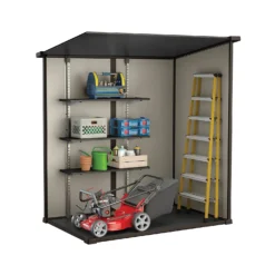 Keter Manor 6 X 4ft Outdoor Garden Pent Storage Shed - Beige/Brown -Garantia Store 12808002 1285036177117919