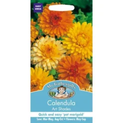 Mr. Fothergill's Calendula Pot Marigold Art Shades (Calendula Officinalis) Seeds