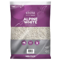Stylish Stone Premium Alpine White Chippings - Midi Pack - 9kg -Garantia Store 12808258 1944902947347578