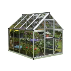Palram 6 X 8ft Canopia Harmony Greenhouse - Silver