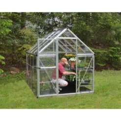 Palram 6 X 8ft Canopia Harmony Greenhouse - Silver -Garantia Store 12810583 1054833167267862