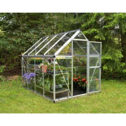 Palram 6 X 8ft Canopia Harmony Greenhouse - Silver -Garantia Store 12810583 1214833167135637