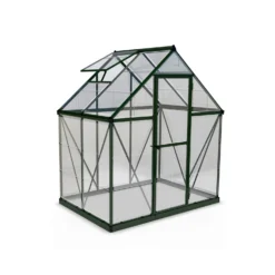 Palram 6 X 4ft Canopia Harmony Greenhouse - Green -Garantia Store 12810593 4174833168999159
