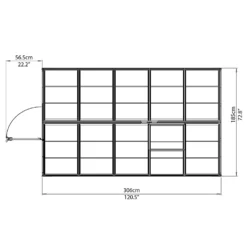 Palram 6 X 10ft Canopia Harmony Greenhouse - Silver 19 Palram 6 X 10ft Canopia Harmony Greenhouse - Silver -Garantia Store 12810851 1894845681765372