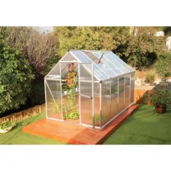 Palram 6 X 10ft Canopia Mythos Greenhouse - Silver -Garantia Store 12810855 1744833196062732