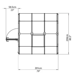 Palram 6 X 6ft Canopia Eco Grow Greenhouse - Green 15 Palram 6 X 6ft Canopia Eco Grow Greenhouse - Green -Garantia Store 12810863 1644833197223081