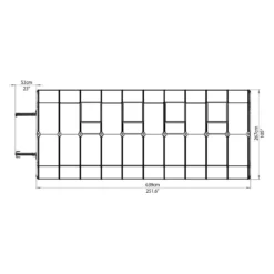 Palram 8 X 20ft Canopia Grand Gardener Greenhouse - Green -Garantia Store 12810865 3834833196591629