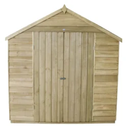 7x7ft Forest Natural Timber Overlap Apex Pressure Treated Wooden Shed -Garantia Store 12810900 1884833193883862