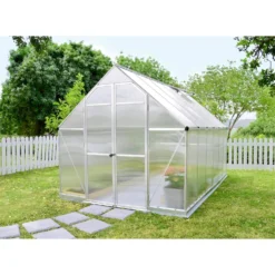 Palram 8 X 12ft Canopia Essence Greenhouse - Silver -Garantia Store 12810970 2824833196568469