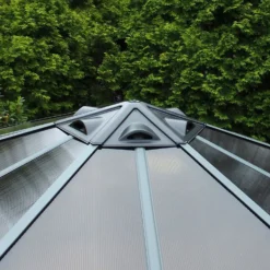 Palram - Canopia Monaco Hexagonal Garden Gazebo Grey -Garantia Store 12810973 1374924173003792