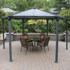 Palram - Canopia Monaco Hexagonal Garden Gazebo Grey