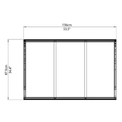 Palram - Canopia Canopy Venus 1350 Clear 17 Palram - Canopia Canopy Venus 1350 Clear -Garantia Store 12810976 4564833200882271