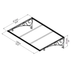 Palram - Canopia Canopy Venus 1350 Clear 16 Palram - Canopia Canopy Venus 1350 Clear -Garantia Store 12810976 6284833201142140