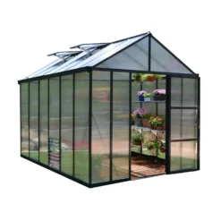 Palram 8 X 12ft Canopia Glory Greenhouse - Grey 8 Palram 8 X 12ft Canopia Glory Greenhouse - Grey -Garantia Store 12811084 1594833197469210