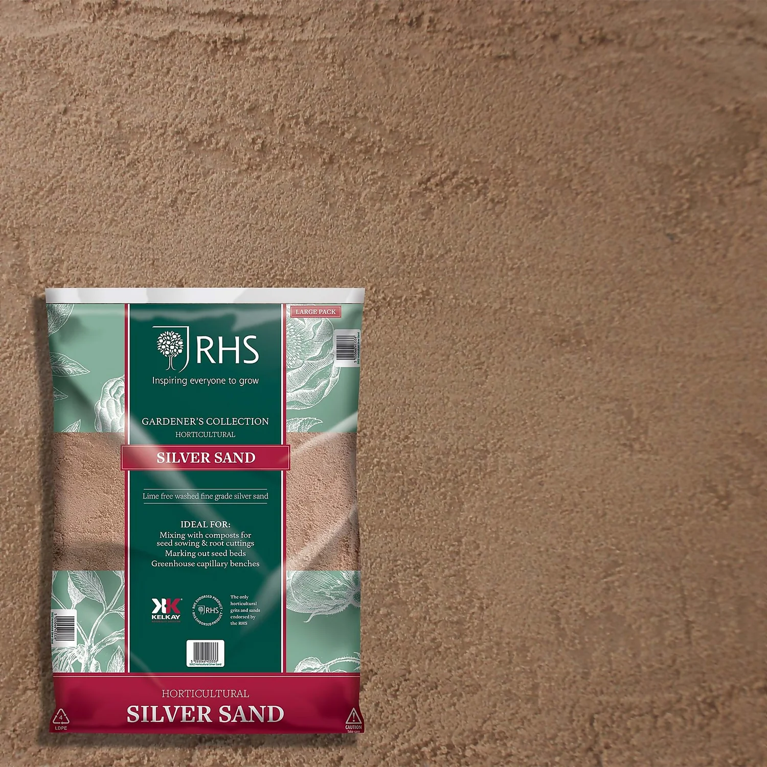 RHS Horticultural Silver Sand - Large - 20kg 1 RHS Horticultural Silver Sand - Large - 20kg