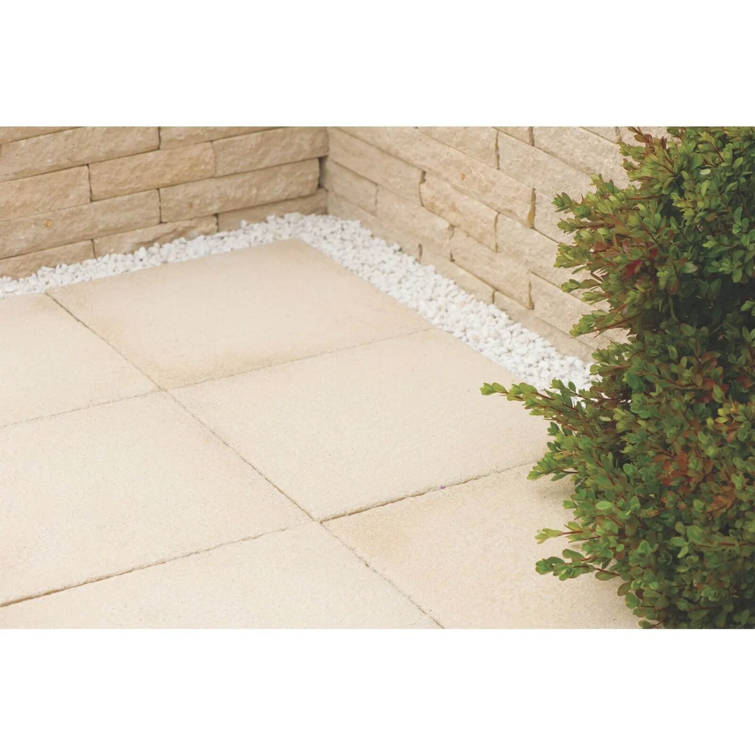 Stylish Stone Cambridge Textured Paving 450x450mm - Buff 1 Stylish Stone Cambridge Textured Paving 450x450mm - Buff