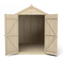 Forest 8 X 6ft Overlap Pressure Treated Apex Shed - Double Door - Incl. Installation -Garantia Store 12814912 1964832992356984