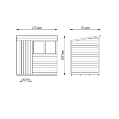 7x5ft Forest Wooden Overlap Pressure Treated Pent Shed -incl. Installation 17 7x5ft Forest Wooden Overlap Pressure Treated Pent Shed -incl. Installation -Garantia Store 12815049 2124845698214834