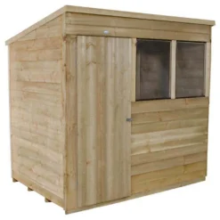 7x5ft Forest Wooden Overlap Pressure Treated Pent Shed -incl. Installation 11 7x5ft Forest Wooden Overlap Pressure Treated Pent Shed -incl. Installation -Garantia Store 12815049 2144845698064948