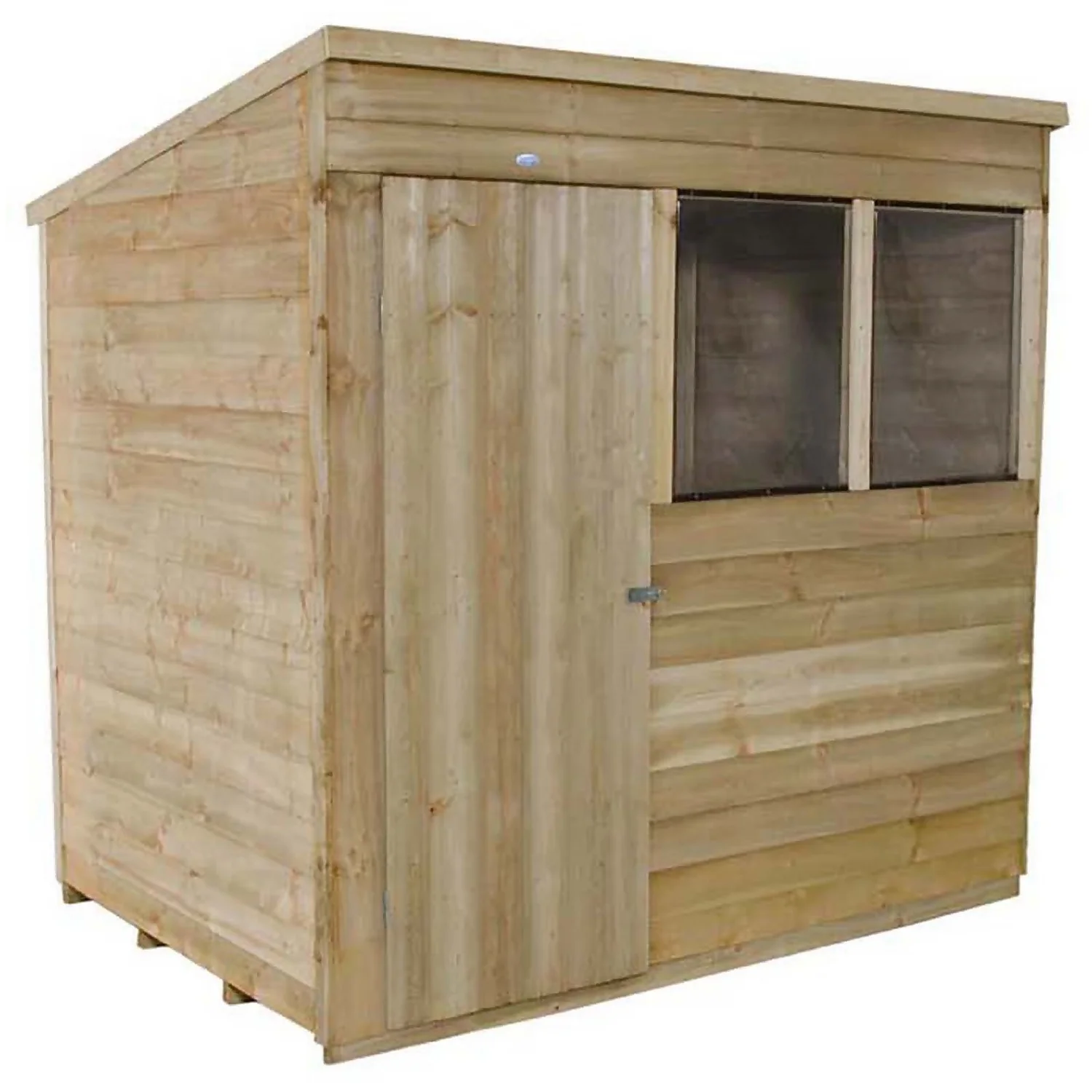 7x5ft Forest Wooden Overlap Pressure Treated Pent Shed -incl. Installation 3 7x5ft Forest Wooden Overlap Pressure Treated Pent Shed -incl. Installation - Image 3