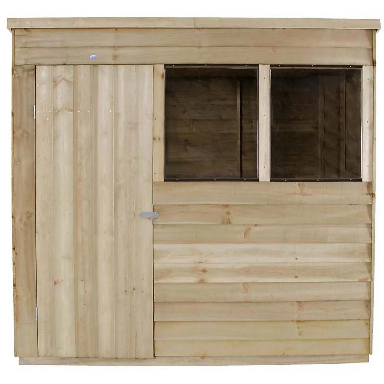 7x5ft Forest Wooden Overlap Pressure Treated Pent Shed -incl. Installation 4 7x5ft Forest Wooden Overlap Pressure Treated Pent Shed -incl. Installation - Image 4