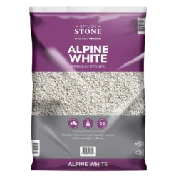 Stylish Stone Premium Alpine White Chippings - Large Pack - 19kg -Garantia Store 12815203 2174902949019901