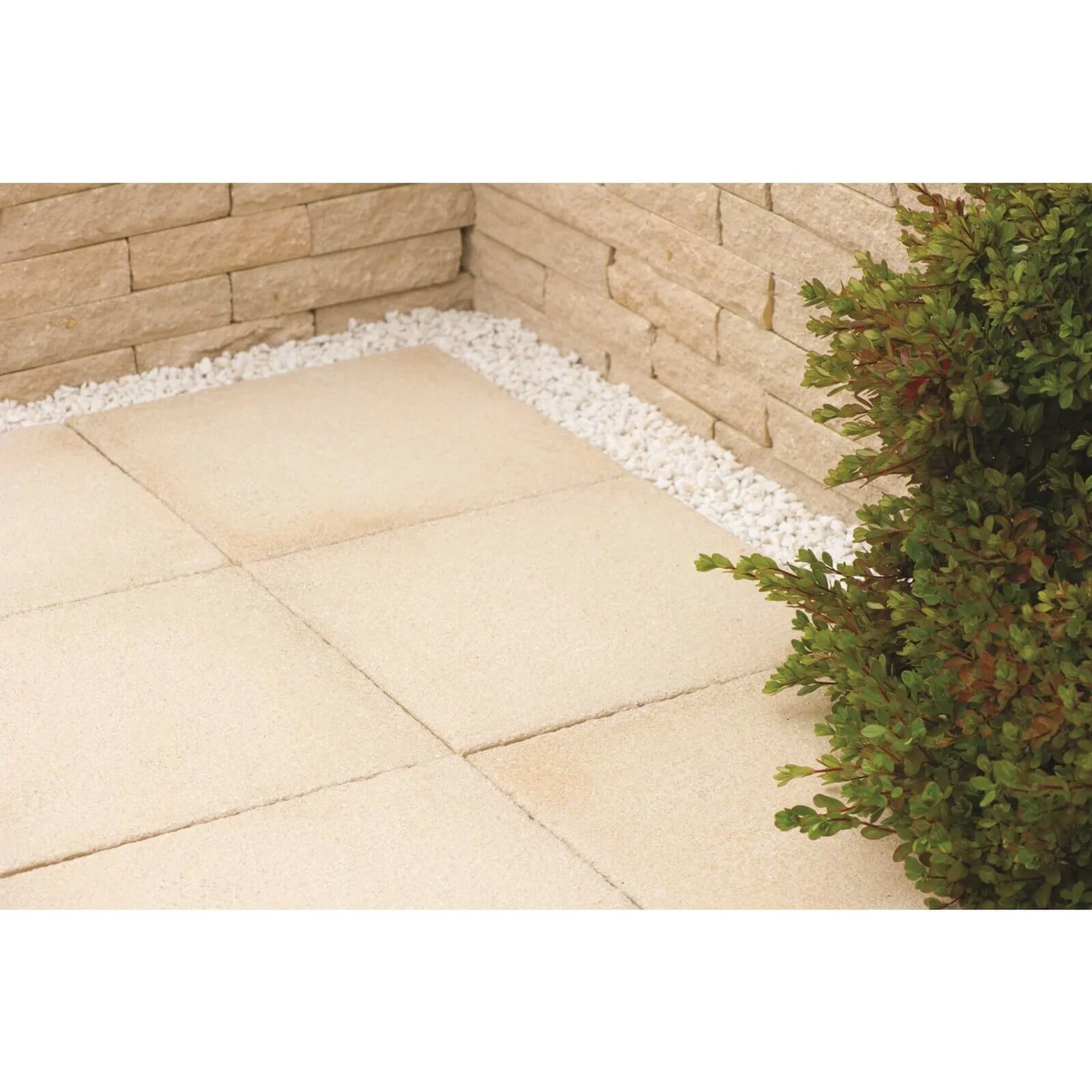 Stylish Stone Cambridge Textured Paving 450 X 450mm - Full Pack - Buff 1 Stylish Stone Cambridge Textured Paving 450 X 450mm - Full Pack - Buff