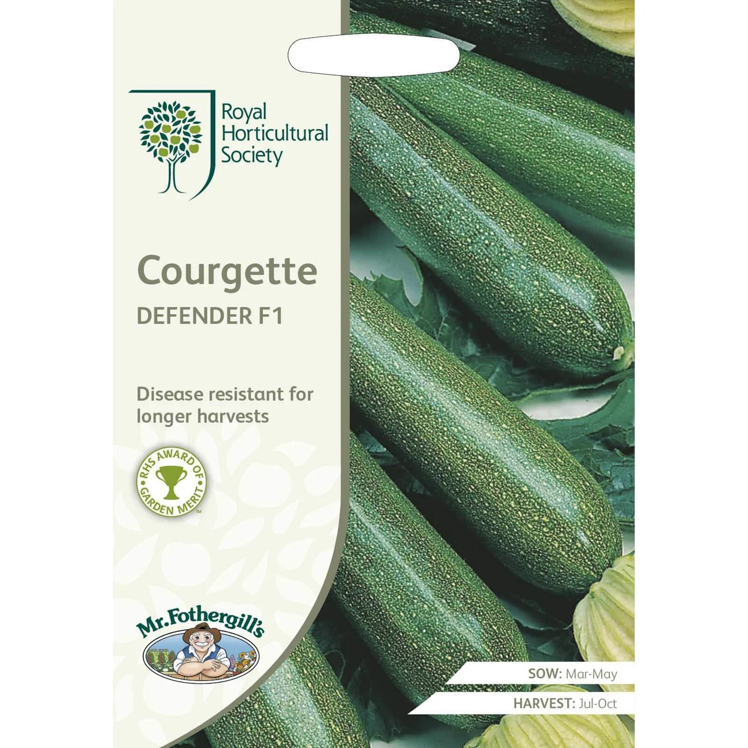 RHS Courgette Defender F1 Seeds 1 RHS Courgette Defender F1 Seeds