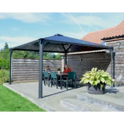 Palram - Canopia Palermo 4300 Garden Gazebo Grey -Garantia Store 12819403 3184893347431752