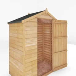 Mercia 5x3ft Overlap Apex Windowless Wooden Shed -Garantia Store 12819793 1625012836125366