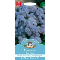 Mr. Fothergill's Ageratum Blue Mink Seeds