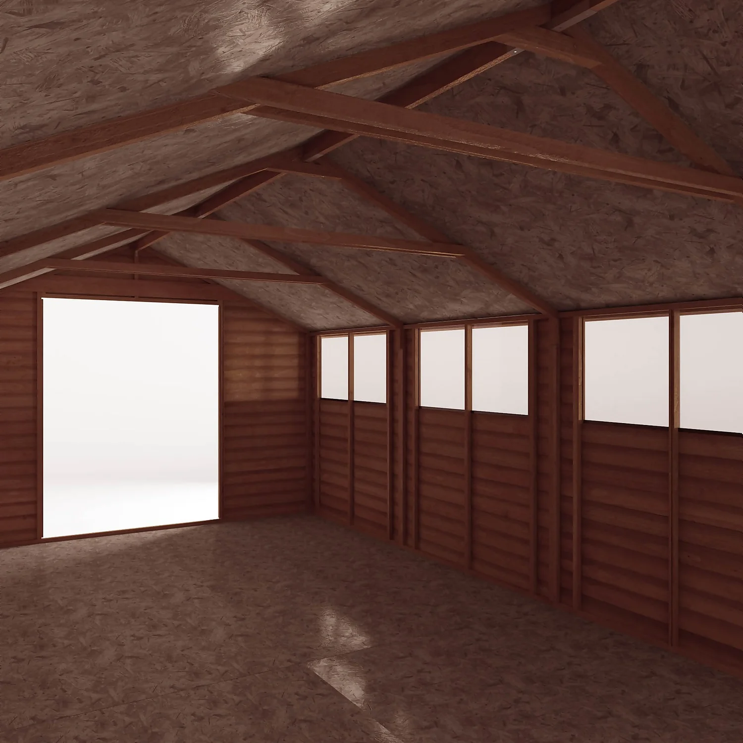 Mercia 20 X 10ft Overlap Apex Wooden Shed 5 Mercia 20 X 10ft Overlap Apex Wooden Shed - Image 5