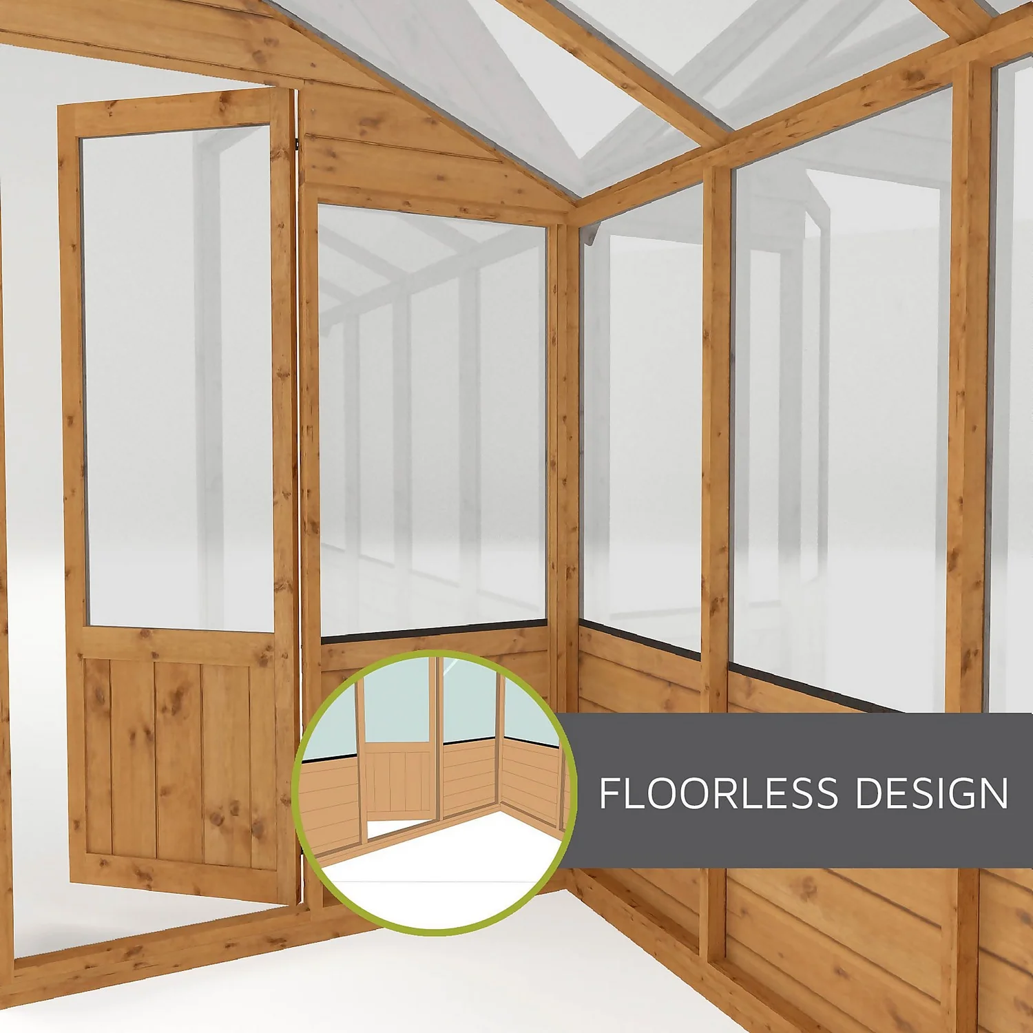 Mercia 8 X 6ft Traditional Apex Combi Greenhouse And Shed 9 Mercia 8 X 6ft Traditional Apex Combi Greenhouse And Shed - Image 9