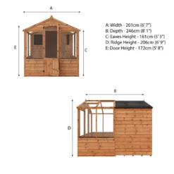 Mercia 8 X 6ft Traditional Apex Combi Greenhouse And Shed 19 Mercia 8 X 6ft Traditional Apex Combi Greenhouse And Shed -Garantia Store 12820081 2135028839913276