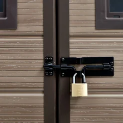 Keter Scala 6 X 8ft Outdoor Garden Apex Storage Shed - Brown -Garantia Store 12820748 7024909430978295