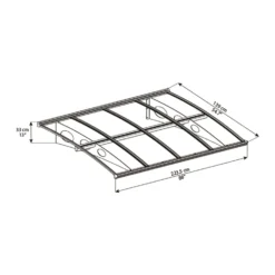 Palram - Canopia Canopy Herald 2230 Grey Clear 11 Palram - Canopia Canopy Herald 2230 Grey Clear -Garantia Store 12821842 1034833173770359