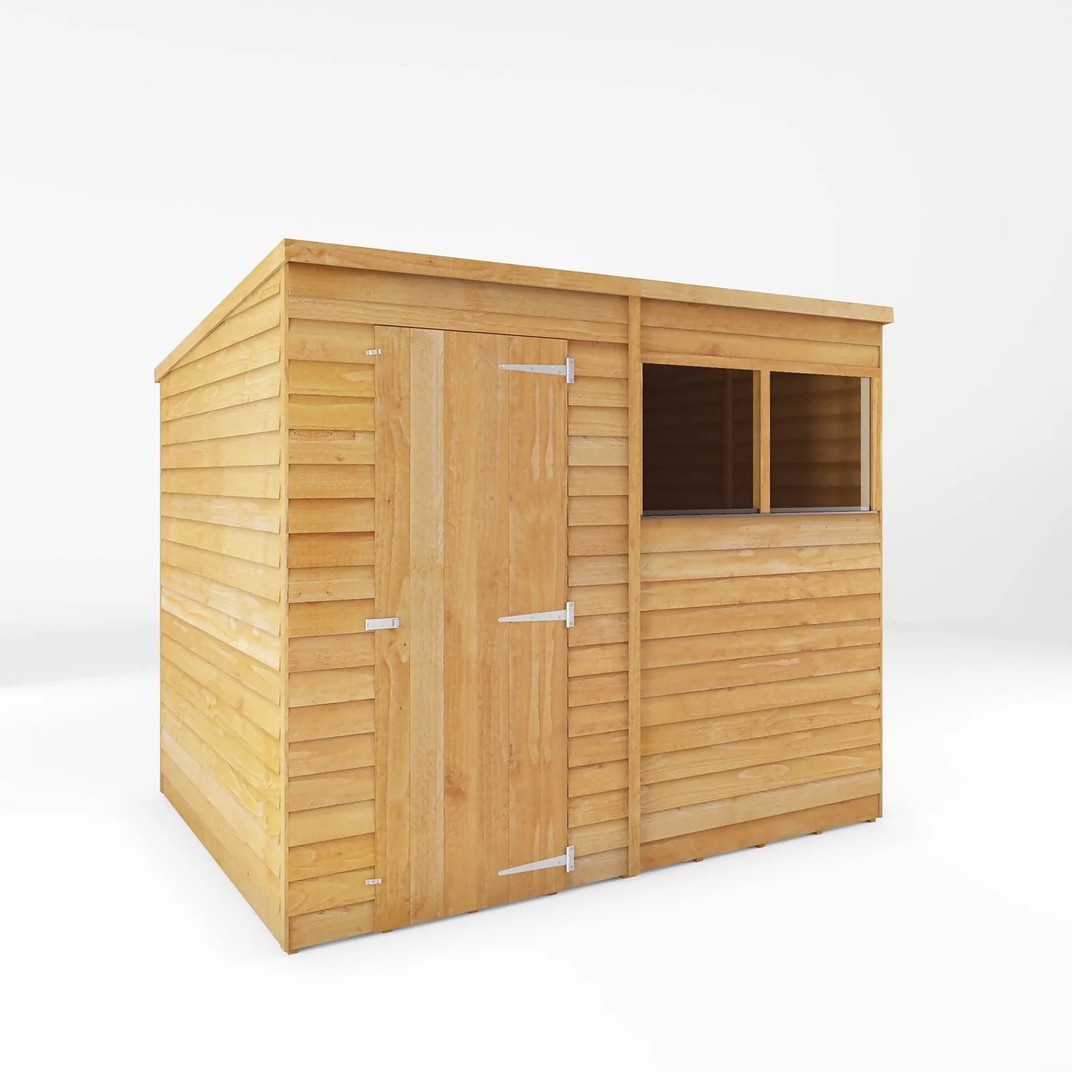 Mercia 8 X 6ft Overlap Pent Shed - Incl. Installation 1 Mercia 8 X 6ft Overlap Pent Shed - Incl. Installation