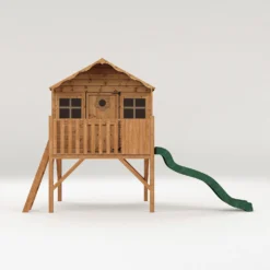 Mercia 14 X 7ft Honeysuckle Wooden Playhouse With Tower And Slide - Installation Included -Garantia Store 12822467 4214949332501860