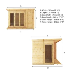 Mercia 10 X 8ft Garden Room With Side Shed - Incl. Installation 19 Mercia 10 X 8ft Garden Room With Side Shed - Incl. Installation -Garantia Store 12822471 1614983778355547