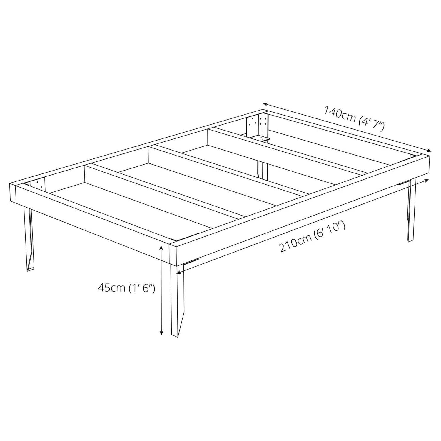 Mercia 7x5ft Pressure Treated Wooden Shed Base - Installation Included 10 Mercia 7x5ft Pressure Treated Wooden Shed Base - Installation Included - Image 10