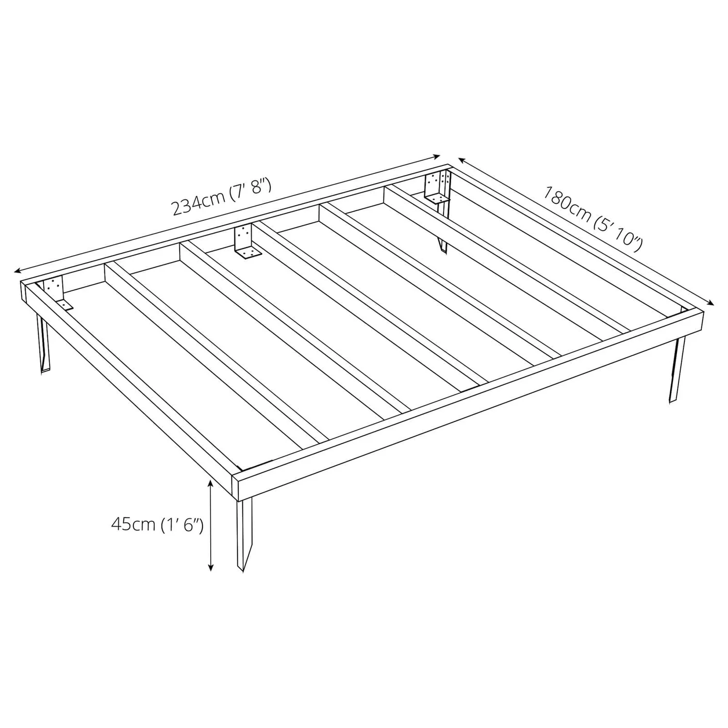 Mercia 8x6ft Pressure Treated Wooden Shed Base - Installation Included 5 Mercia 8x6ft Pressure Treated Wooden Shed Base - Installation Included - Image 5