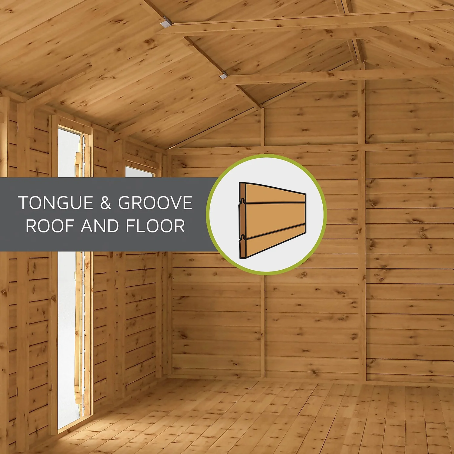 Mercia 8 X 8ft Traditional Summerhouse - Installation Included 8 Mercia 8 X 8ft Traditional Summerhouse - Installation Included - Image 8