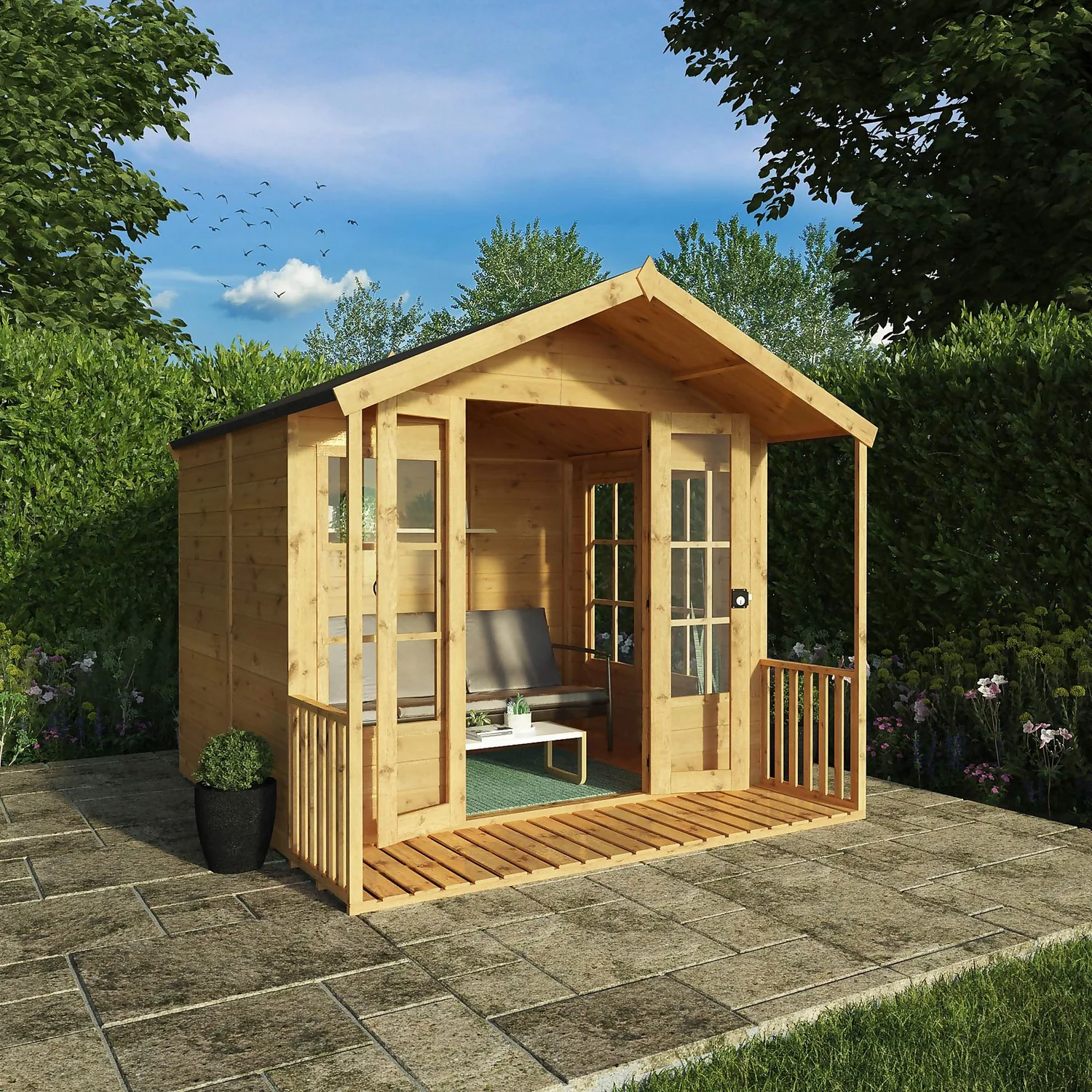 Mercia 8 X 8ft Traditional Summerhouse - Installation Included 2 Mercia 8 X 8ft Traditional Summerhouse - Installation Included - Image 2