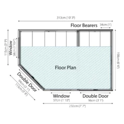 Mercia 11 X 7ft Summerhouse With Side Shed - Installation Included -Garantia Store 12822779 2044833219072309