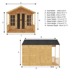 Mercia 10 X 8ft Traditional Summerhouse - Installation Included 18 Mercia 10 X 8ft Traditional Summerhouse - Installation Included -Garantia Store 12822787 1265040028821999