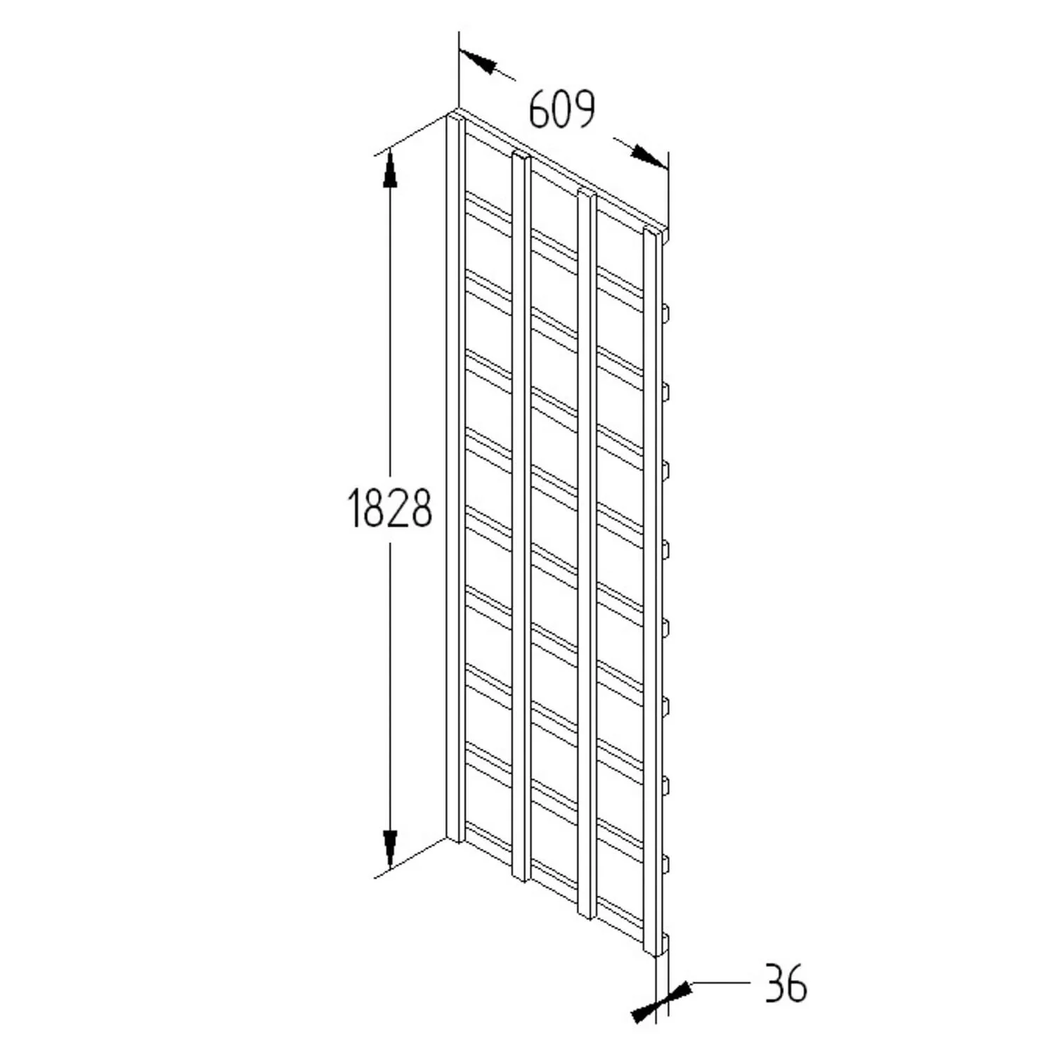 Heavy Duty Trellis - 61cm - Pack Of 4 5 Heavy Duty Trellis - 61cm - Pack Of 4 - Image 5