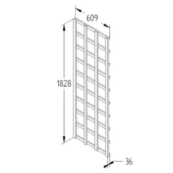 Heavy Duty Trellis - 61cm - Pack Of 5 9 Heavy Duty Trellis - 61cm - Pack Of 5 -Garantia Store 12823393 1124833219851625